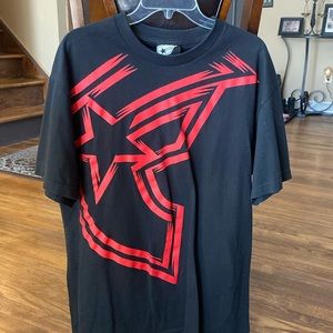 Black Red Famous logo shirt Vintage